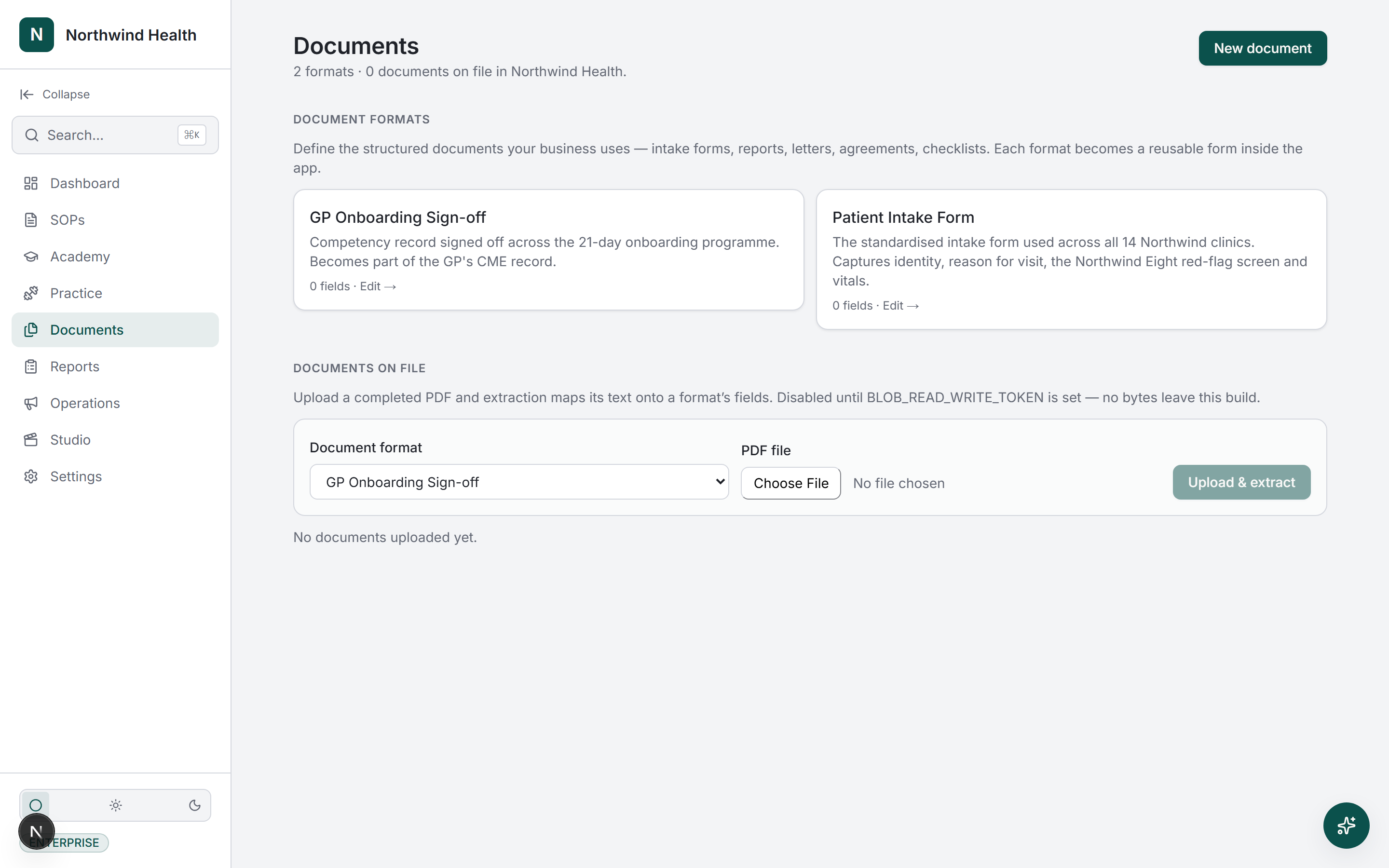 Northwind Health — Branded document templates